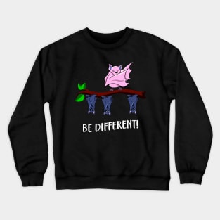 Dare to Be Different Funny Dabbing Bat Fun Crewneck Sweatshirt